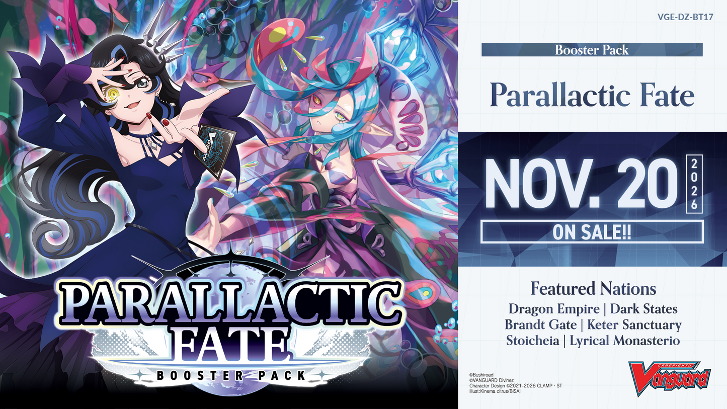 [PRE-ORDER] Cardfight!! Vanguard [EN] Parallactic Fate Case (12 Boxes)