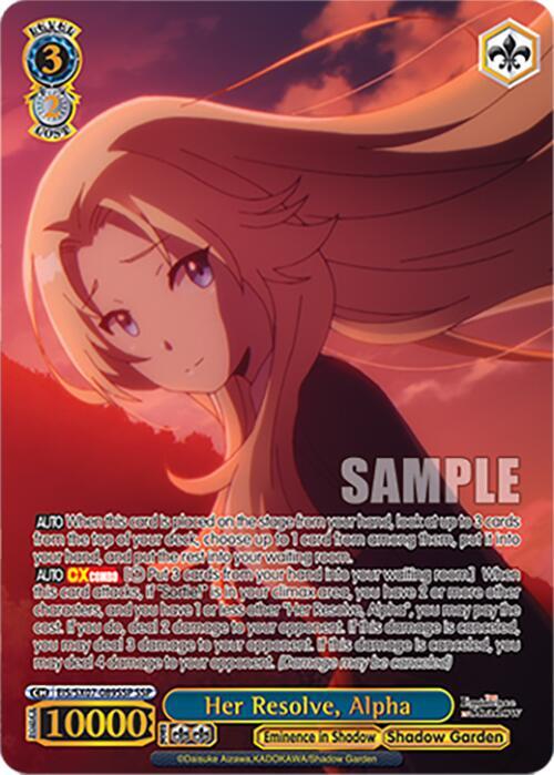 [Weiss Schwarz] [EN] Her Resolve, Alpha (SSP)
