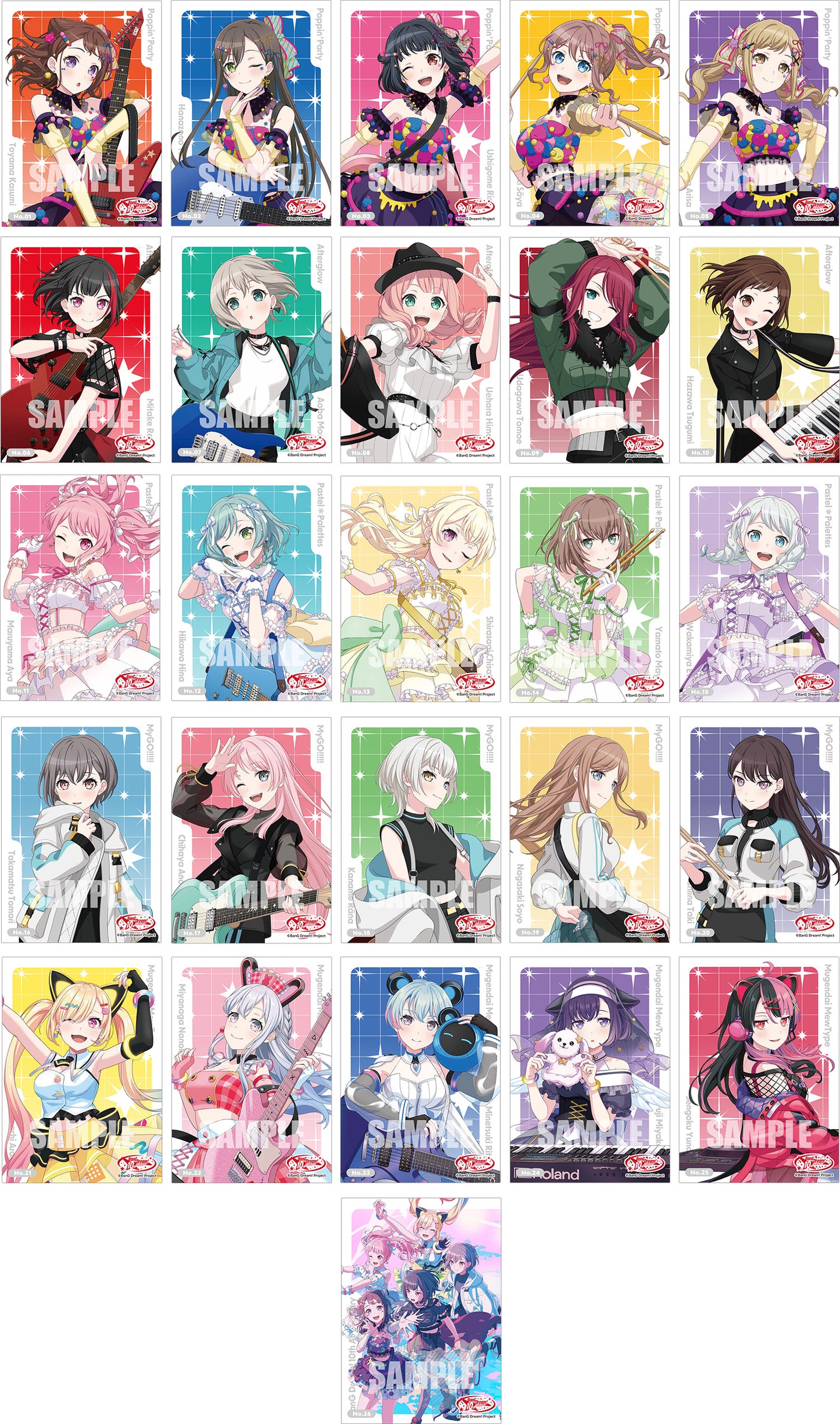 [BUSHIROAD] BanG Dream 10th Anniversary Vol. 1 Clear Card Collection (1 Pack)