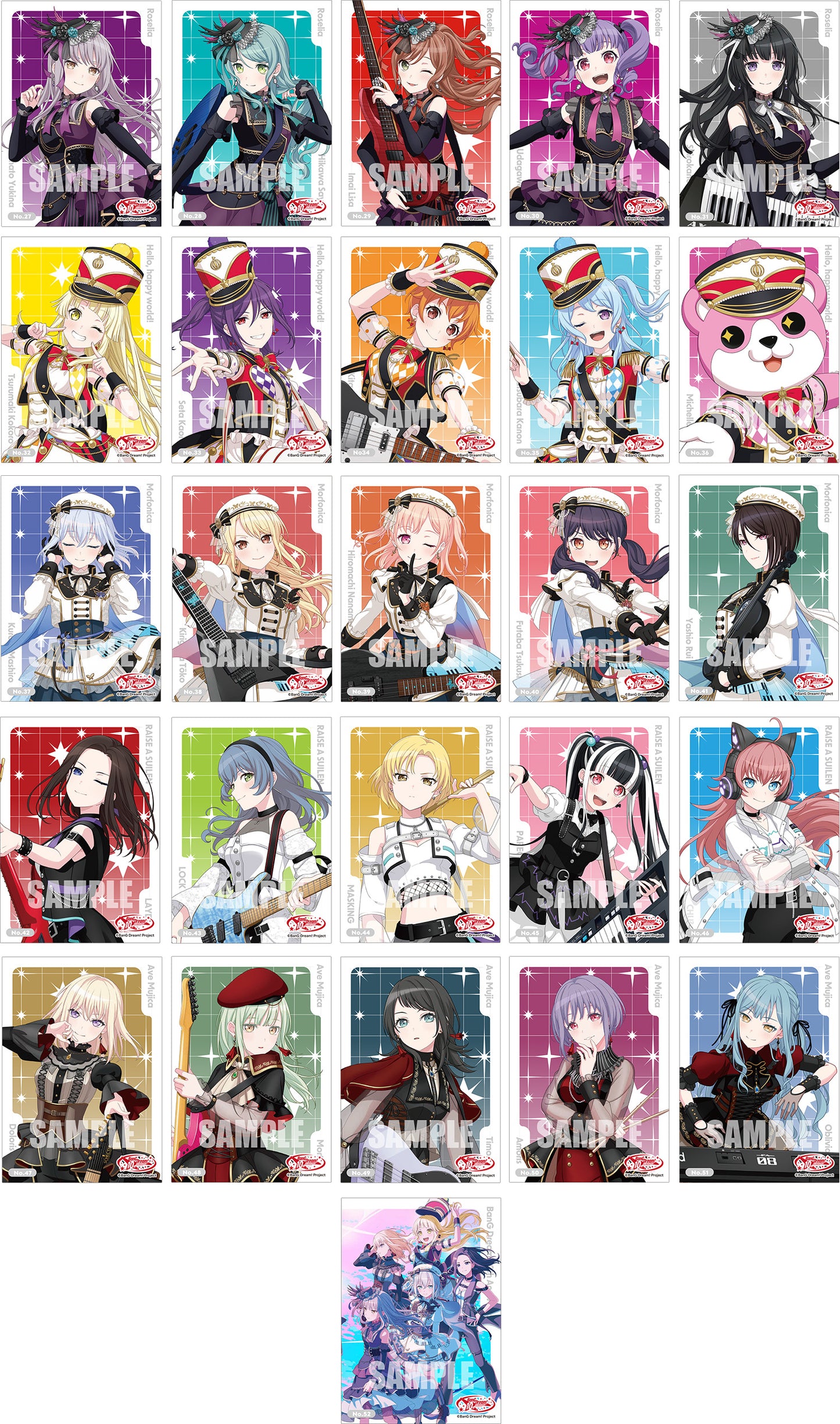 [BUSHIROAD] BanG Dream 10th Anniversary Vol. 2 Clear Card Collection (1 Pack)