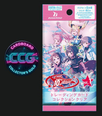[BUSHIROAD] BanG Dream 10th Anniversary Vol. 1 Clear Card Collection (1 Pack)