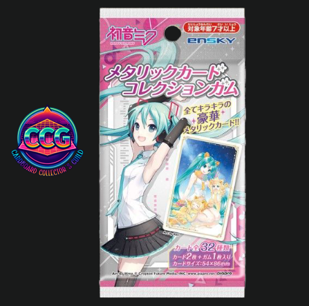 [ENSKY] Hatsune Miku Metallic Gum Card Collection (1 Pack)