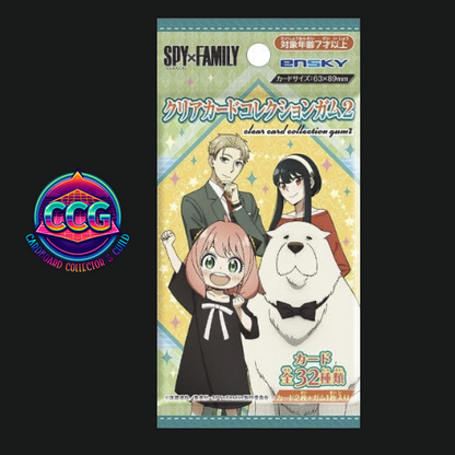 [ENSKY] SPY x FAMILY Gum Vol. 2 Clear Card Collection (1 Pack)