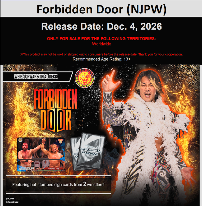 [PRE-ORDER BREAK] Weiss Schwarz [EN] Forbidden Door