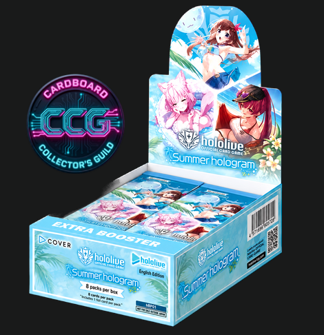 hololive OFFICIAL CARD GAME [EN] Summer hologram Extra Booster Box (8 Packs) [PRESALE]