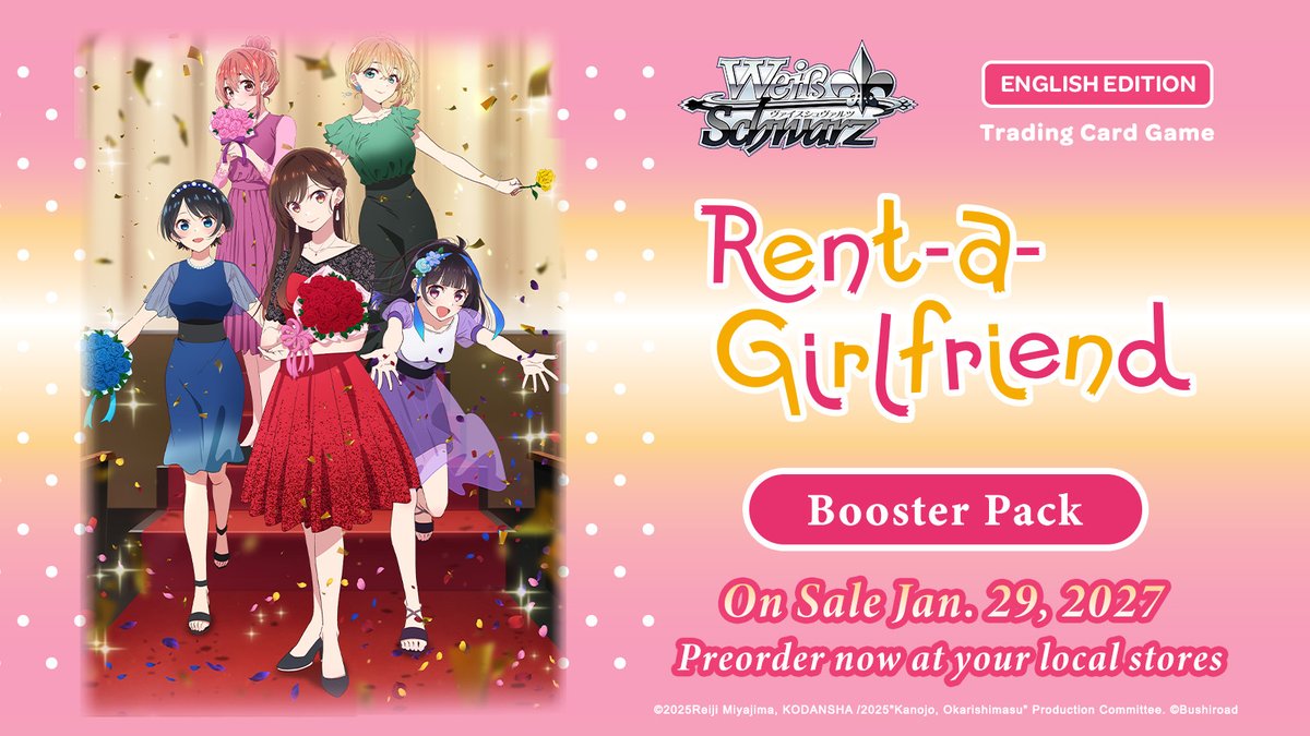 [PRE-ORDER] Weiss Schwarz [EN] Rent-A-Girlfriend Vol. 2 Booster Case (12 Boxes)