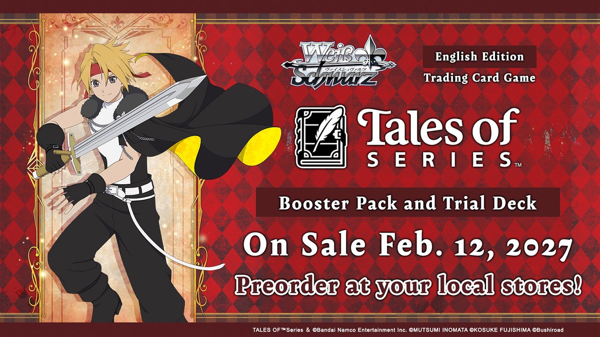 [PRE-ORDER] Weiss Schwarz [EN] Tales of Series Booster & Trial Deck Cases