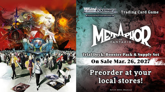 [PRE-ORDER] Weiss Schwarz [EN] Metaphor: ReFantazio Trial Decks, Supply Sets, & Booster Cases