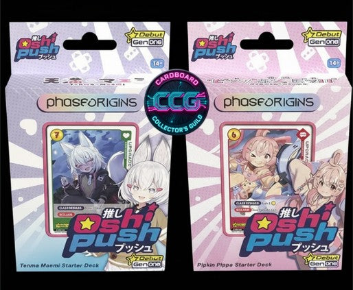 Oshi Push VTuber Card Game [EN] - Tenma Maemi & Pipkin Pippa Starter Decks (2 Starter Decks)