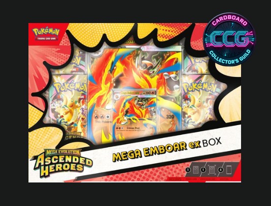 Pokémon TCG [EN] Ascended Heroes Mega Emboar ex Box (4 Packs)