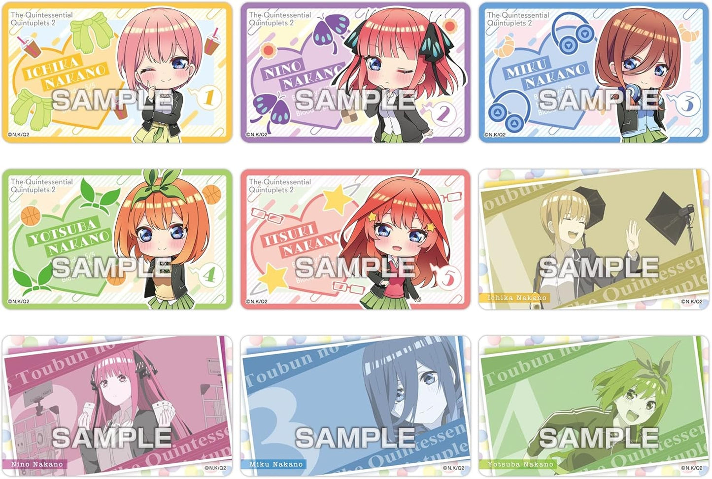 [ENSKY] The Quintessential Quintuplets Deco Gum Sticker Collection (1 Pack)