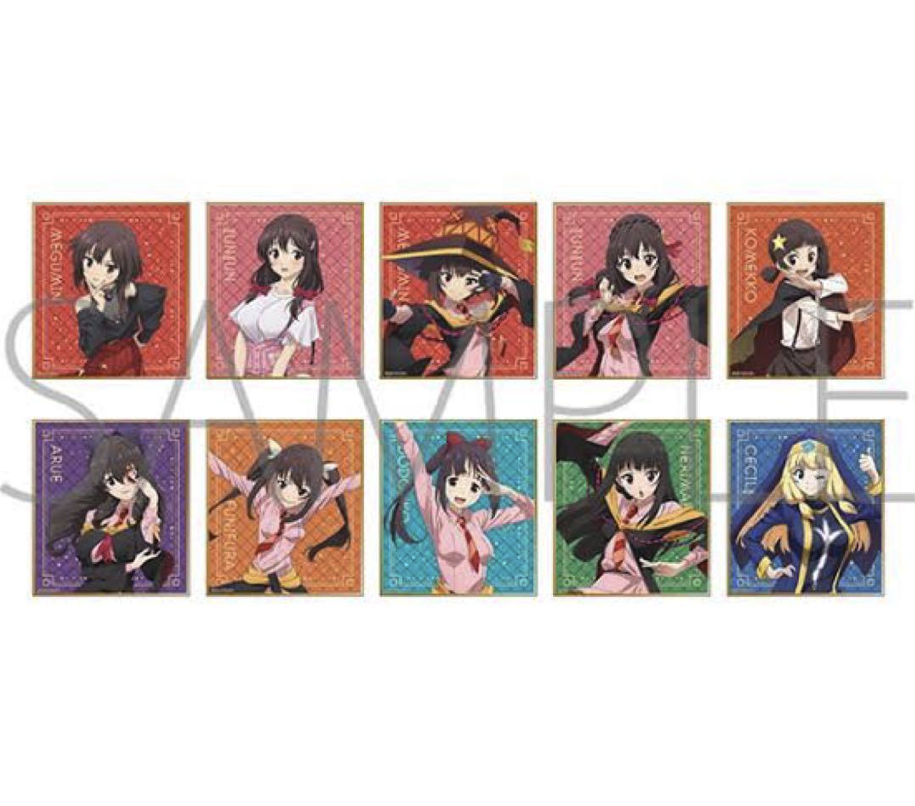 [KADOKAWA] KONOSUBA Explosions in this Wonderful World! Mini Shikishi Collection (1 Pack)