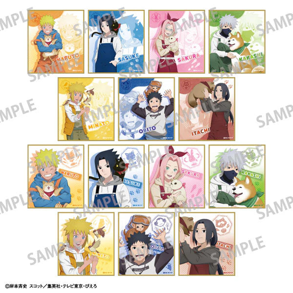 [KAMIO JAPAN] Naruto Shippuden Childhood x Animal Mini Shikishi Collection (1 Pack)