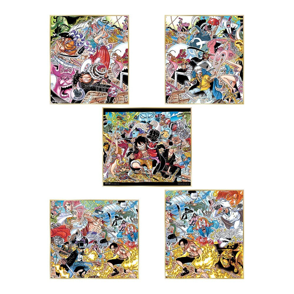 [BANDAI NAMCO] One Piece 100 Views Of The Great Pirates J Prize Visual Shikishi (1 Pack)