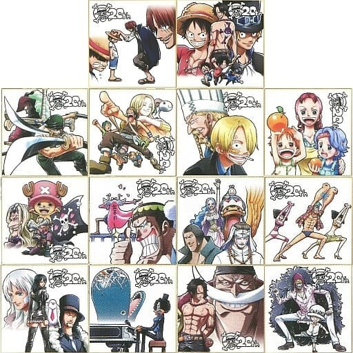 [BANDAI NAMCO] One Piece 20th Anniversary Shikishi K Prize Visual Shikishi (1 Pack)