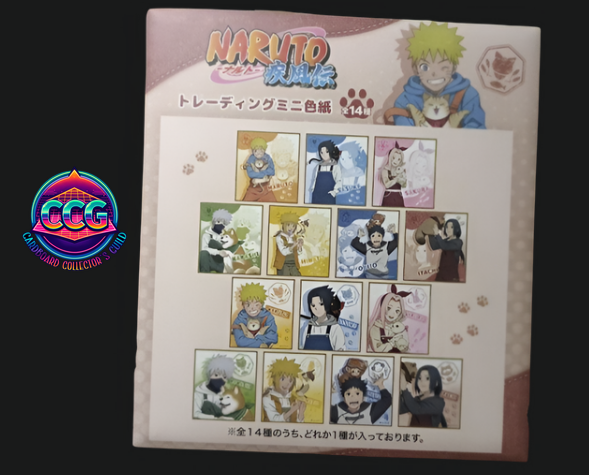 [KAMIO JAPAN] Naruto Shippuden Childhood x Animal Mini Shikishi Collection (1 Pack)