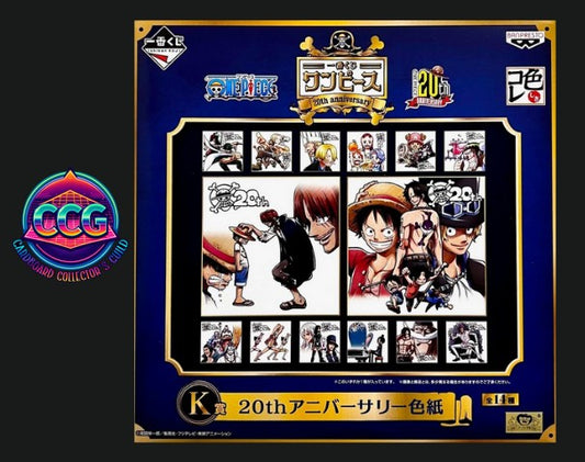 [BANDAI NAMCO] One Piece 20th Anniversary Shikishi K Prize Visual Shikishi (1 Pack)