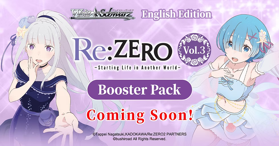 [PRE-ORDER BREAK] Weiss Schwarz [EN] Re:Zero – Starting Life in Another World Vol. 3